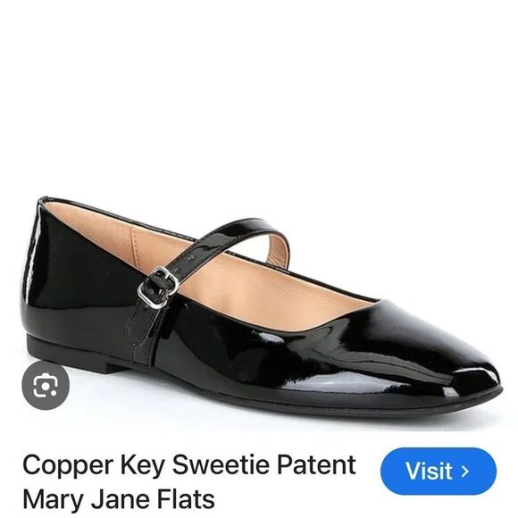 Copper Key “Sweetie” patent leather black Mary Jane flats - Picture 2 of 4